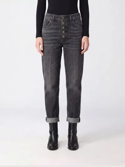 Dondup Pants Woman Color Black In Blue