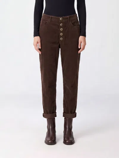 Dondup Pants Woman Color Brown