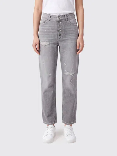 Dondup Pants Woman In Gray