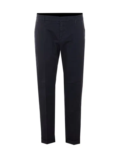 Dondup Button Side-pocket Trousers In Blue