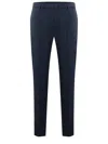 Dondup Man Pants Navy Size 34 Virgin Wool, Elastane