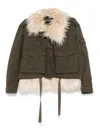 Dondup Faux-fur Trimmed Jacket In Black