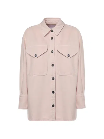 Dondup Patch-pocket Buttoned Shirt In Pink