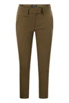 Dondup Women's Perfect - Slim Fit Stretch Trousers In Green