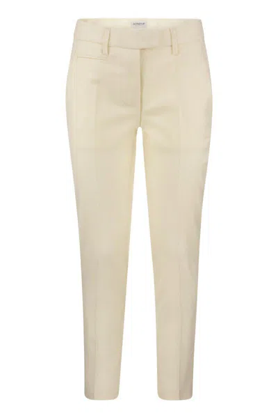 DONDUP DONDUP PERFECT - WOOL SLIM-FIT TROUSERS