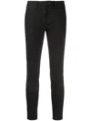 Dondup Perfect Black Cotton Trousers In Black
