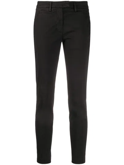 Dondup Perfect Black Cotton Trousers