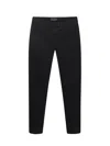 Dondup Perfect Cotton Gabardine Trousers In Black