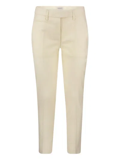 Dondup Perfect Logo Trousers In Neutral