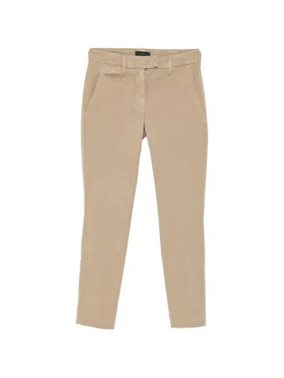 Dondup `perfect` Slim Chino Jeans In Brown