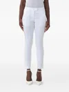 Dondup Belt Loop Casual Pants In White