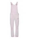 Dondup Five-pocket Denim Overalls In Pink