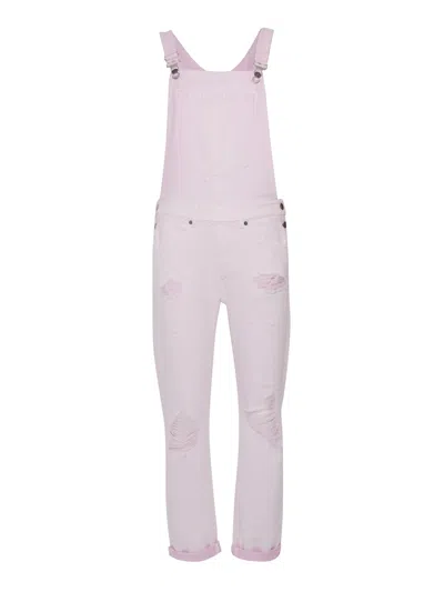 DONDUP PINK DENIM OVERALLS