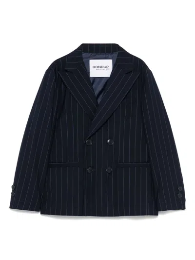 Dondup Kids' Pinstripe Blazer In Blue