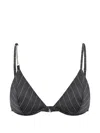 Dondup Pinstripe-pattern Chain-link Top In Black