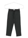 Dondup Pinstripe Drawstring Trousers In Black