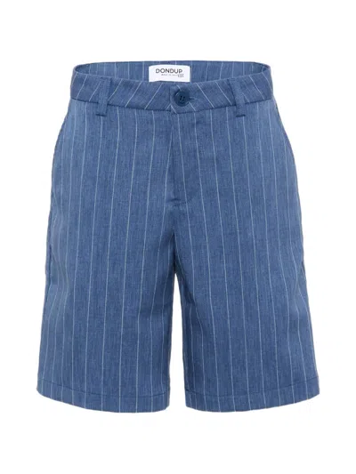 Dondup Kids' Pinstripe Shorts In Blue