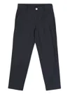Dondup Pinstriped Cotton-blend Trousers In Blue