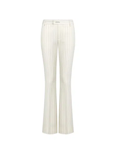 Dondup Pinstriped Flared Trousers In Multi