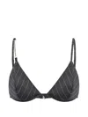 Dondup Pinstripe-pattern Chain-link Top In Gray
