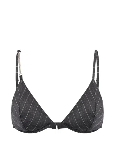 DONDUP PINSTRIPE-PATTERN CHAIN-LINK TOP