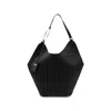 Dondup Pinstripe-pattern Ring-handle Tote Bag In Black