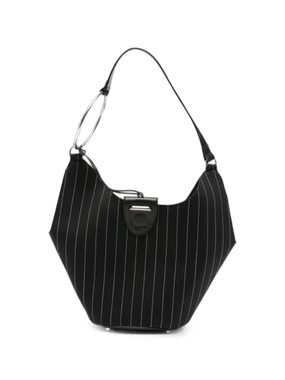 Dondup Pinstripe-pattern Ring-handle Tote Bag In Multi