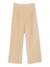 Dondup Pleated Corduroy Trousers In Gray