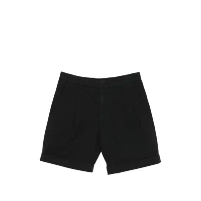 Dondup Pleated Cuffed Shorts In Black