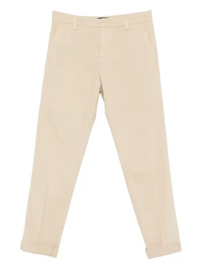 Dondup Pleated Side-pockets Trousers In Neutral