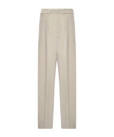 Dondup Pleated Straight-leg Pants In Animal Print