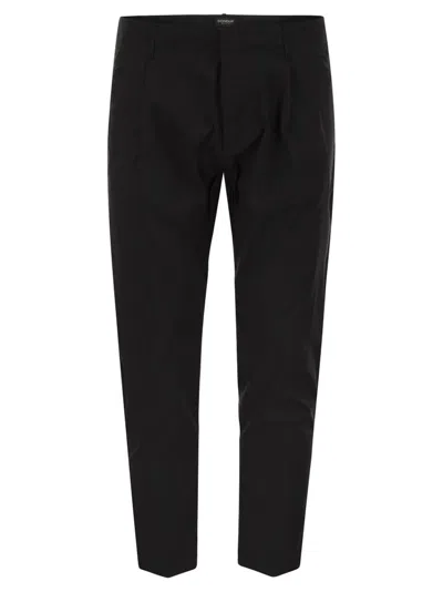 Dondup Pleated Tailored Trousers In Black