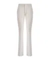 Dondup Pleated Zipper Casual Pants In White