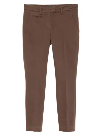Dondup Pocket-detail Trousers In Brown
