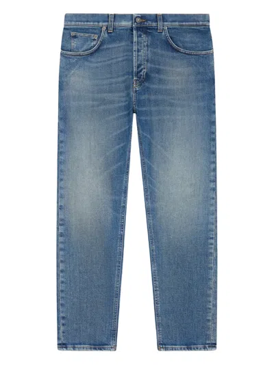 Dondup Stylish Mid-rise Denim Jeans For Men In Blue