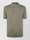 Dondup Polo Collared Shirt Short Sleeves In Brown