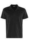 Dondup Polo Shirt In Jersey In Nero