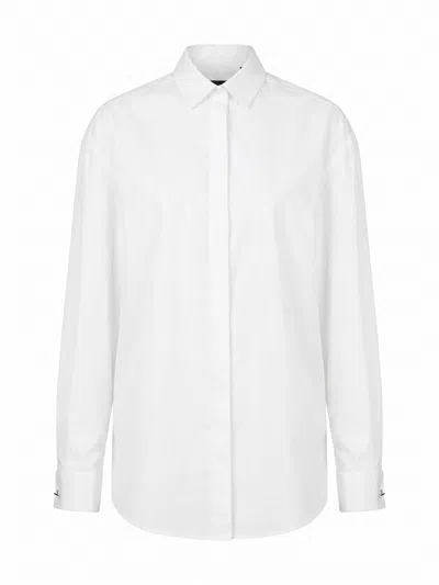 Dondup Popeline Shirt In White