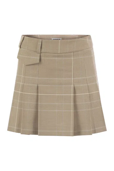 DONDUP DONDUP PRINCE OF WALES MINI SKIRT