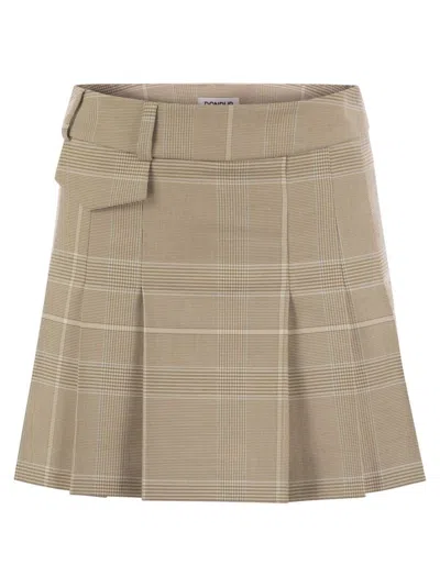 DONDUP PRINCE OF WALES MINI SKIRT