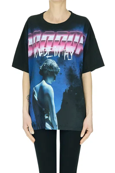 Dondup Printed Oversized T-shirt In Multi