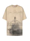 Dondup Printed T-shirt In Brown
