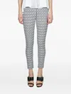 Dondup Printed Trousers In White