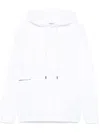 Dondup Raised Logo-detail Hoodie In 白色