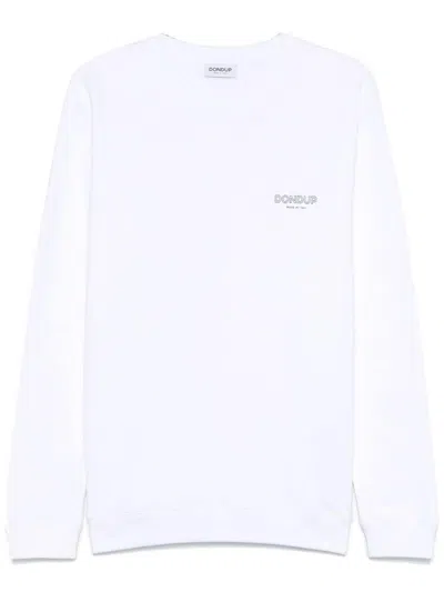Dondup Raised Logo Sweatshirt In White
