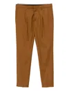 Dondup Ralp Pleated Trousers In Brown