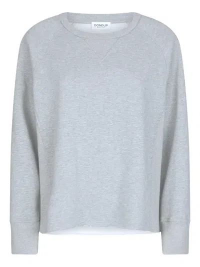 DONDUP RAW-HEM CREW-NECK SWEATSHIRT