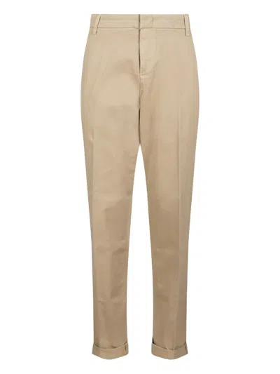 Dondup Rear Welt-pockets Trousers In Neutral