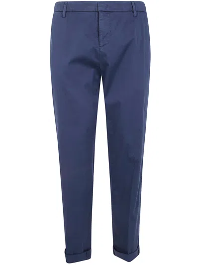 Dondup Regular Chino Gaubert Relax Trousers In Blue