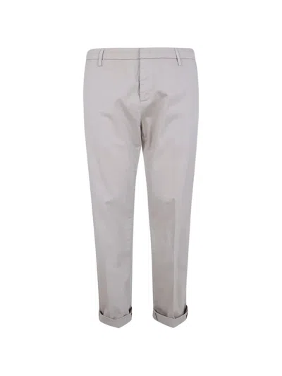 Dondup Regular Chino Gaubert Relax Trousers In Neutral